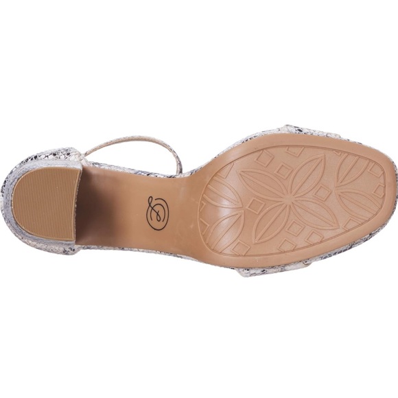 Like NEW Chinese Laundry Snake Skin Pattern block heels S 6.5/37 - Picture 12 of 13